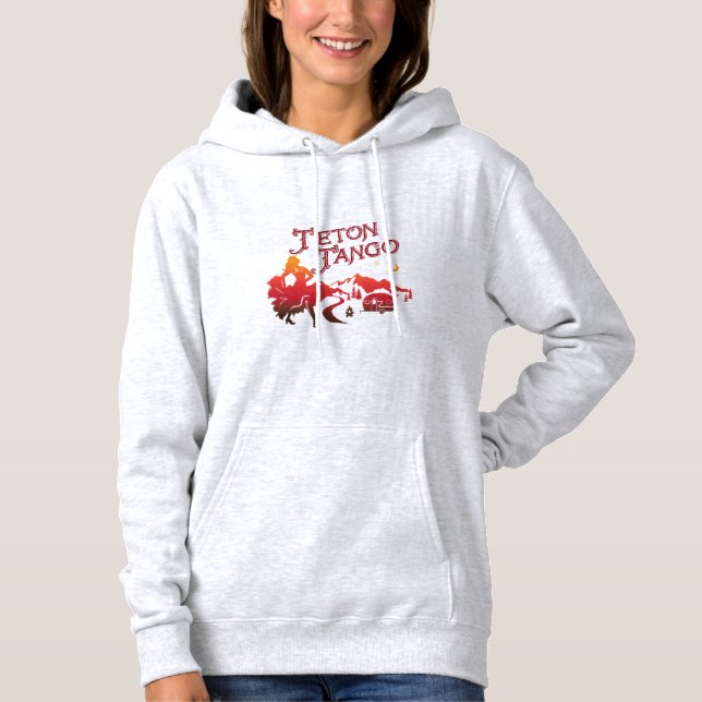 T-shirts Hoodie do tango de Teton na cinza (Frente)