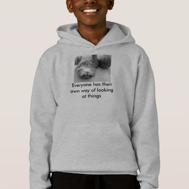 T-shirts hoodie para de volta à escola (Frente)