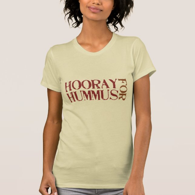 T-shirts Hooray para Hummus (Frente)
