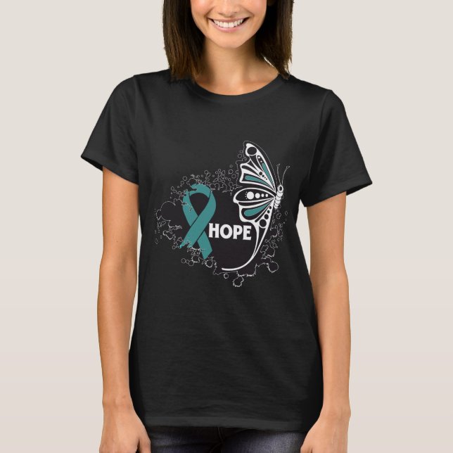 T-shirts Hope Scleroderma Butterfly (Frente)