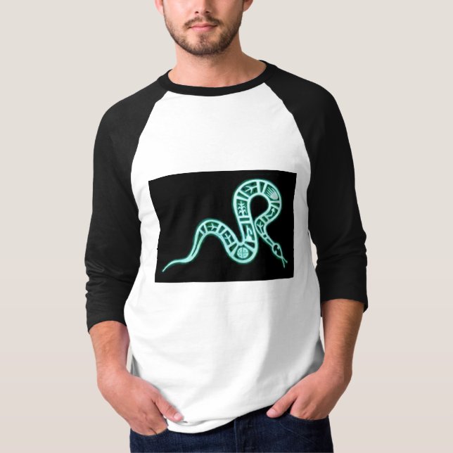 T-shirts Hopi Cobra Motif Vintage Nativo Americano (Frente)
