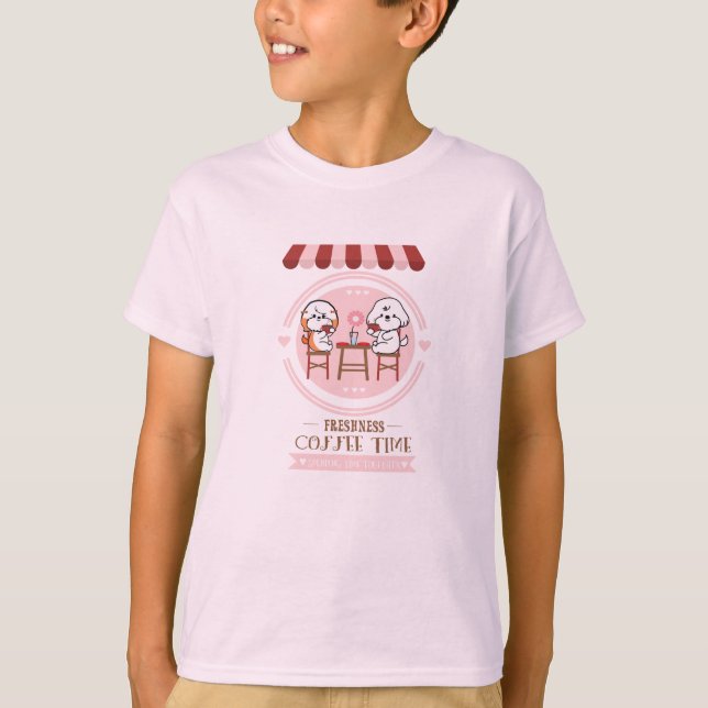 T-shirts Hora do café (Frente)