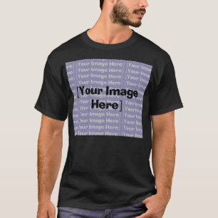 T-shirts Horizontal de Camisa-T Escura Personalizável