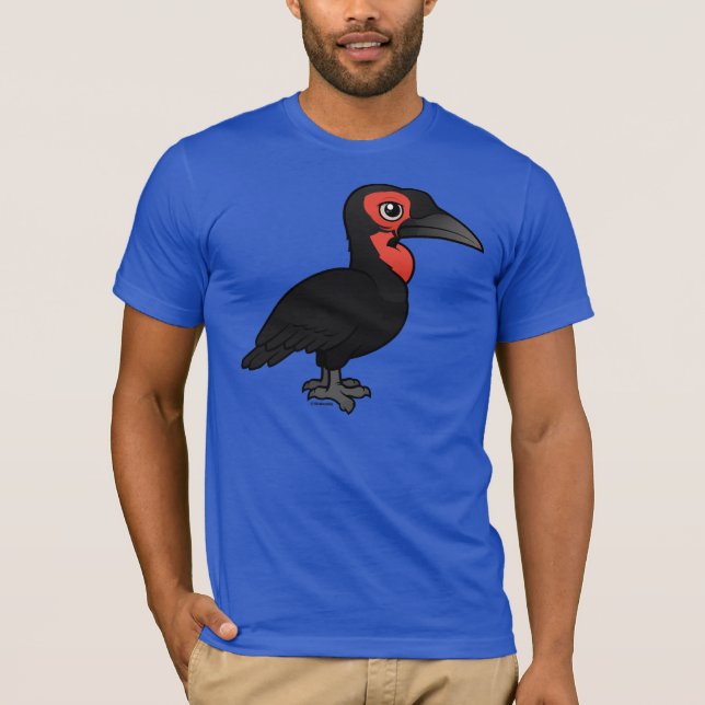 T-shirts Hornbill à terra do sul de Birdorable (Frente)