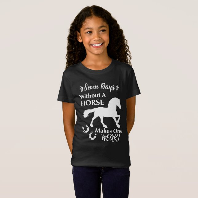T-shirts Horse Amante Engraçado Citação (Frente Completa)