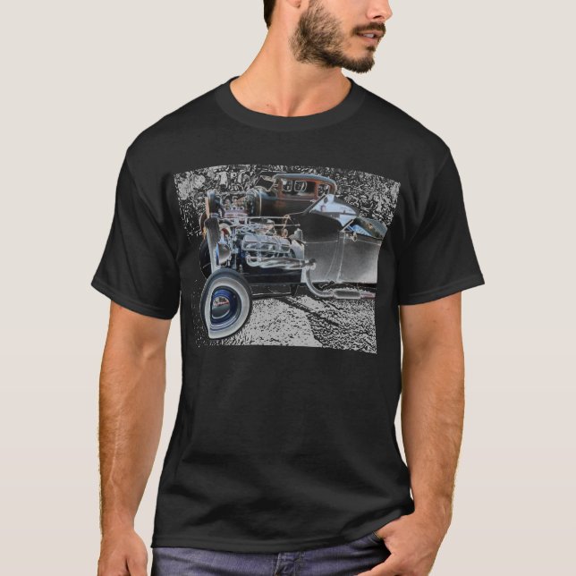 T-shirts Hot rod da velha escola (Frente)