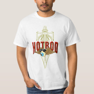 T-shirts Hot rod do globo ocular do vôo