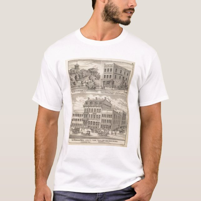 T-shirts Hotel de Nicholas do santo, La Fayette (Frente)