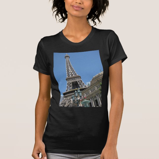 T-shirts Hotel Las Vegas de Paris da torre Eiffel (Frente)