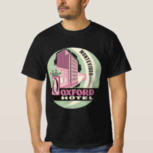 T-shirts Hotel Oxford, Montevidéu, Uruguai, Viagem Antiga