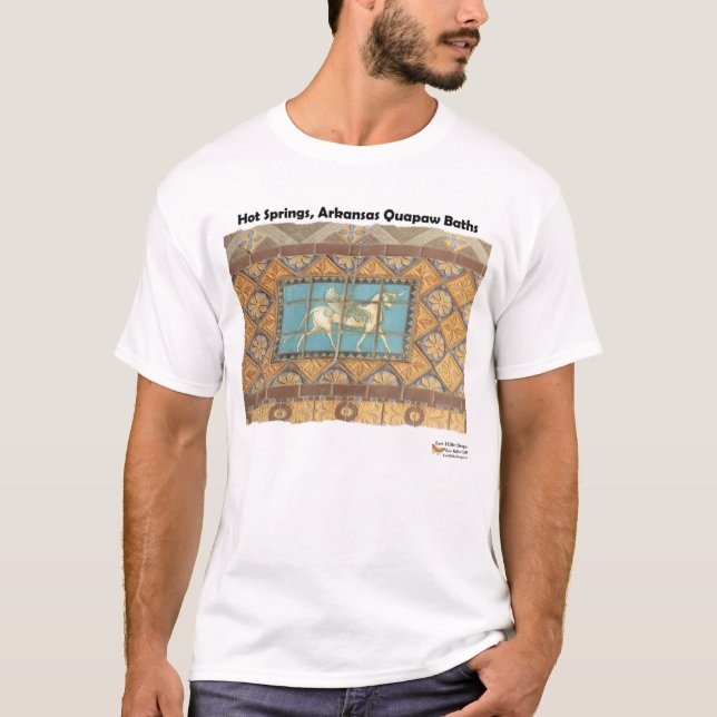 T-shirts HotSprings, Roupa de presentes de Azulejos de Dome (Frente)