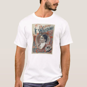 T-shirts Houdini, rei da propaganda do vintage do cartão