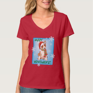 T-shirts Howliday feliz Basenji