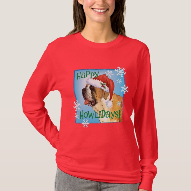 T-shirts Howlidays feliz St Bernard (Frente)