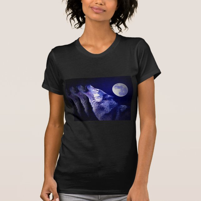T-shirts Howling Wolf (Frente)