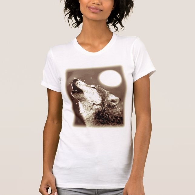 T-shirts Howling Wolf (Frente)
