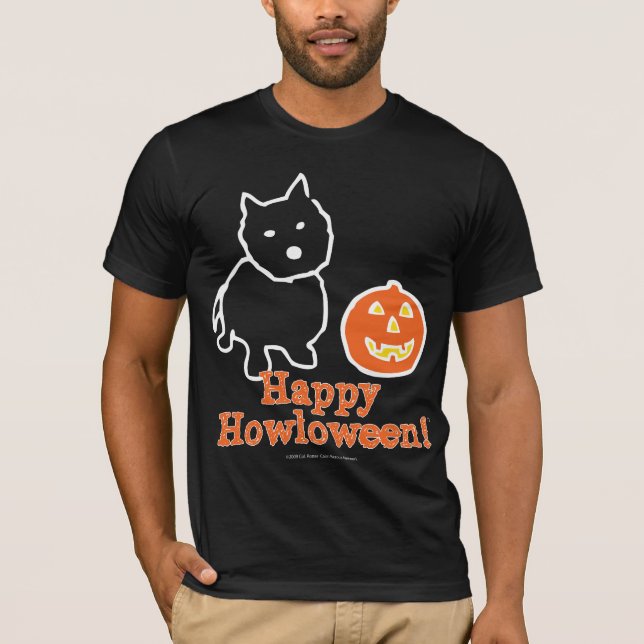 T-shirts Howloween feliz (Frente)