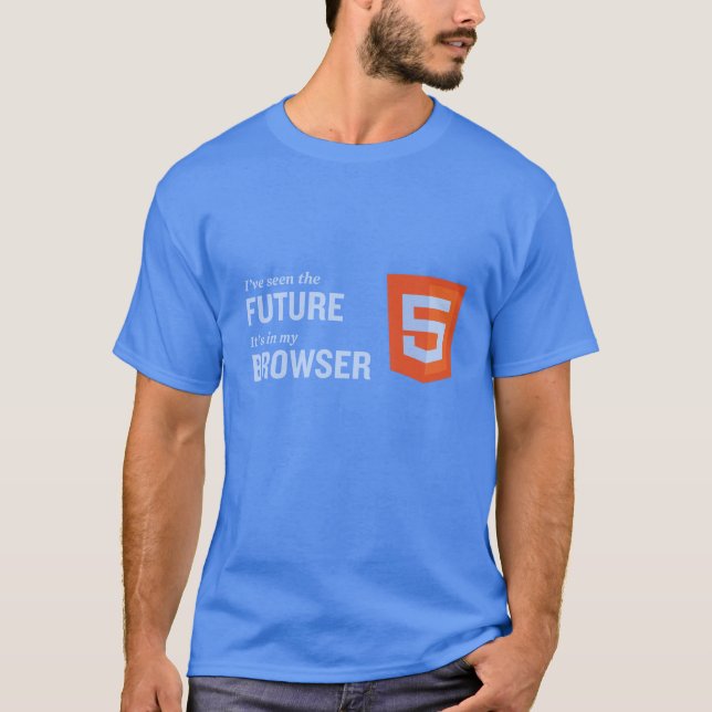 T-shirts Html5 o Tshirt futuro 03 do navegador (Frente)