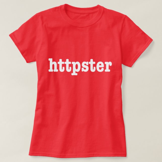 T-shirts httpster (Frente do Design)