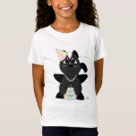 T-shirts Huggable Pastel Birthday Skunk<br><div class="desc">Este lindo gambá preto e branco,  de anime,  adora vestir-se e está vestindo uma fantasia de aniversário pastel. A fantasia de aniversário tem um chapéu pastel colorido,  colar e bolo de aniversário com uma vela.</div>