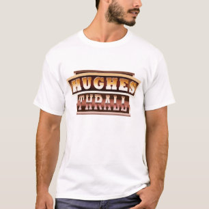 T-shirts Hughes/Suntan Brown do encalço