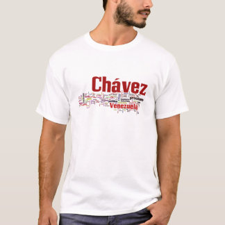 T-shirts Hugo Chavez - Estilo de muitas palavras coloridas