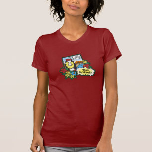 T-shirts Hula Girl Mele Kalikimaka Cartoon de Natal no Hava