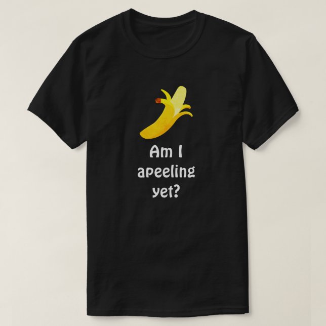 T-shirts Humor da chalaça da banana - sou eu Apeeling (Frente do Design)