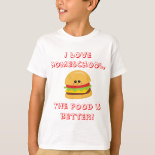 T-shirts Humor da comida de Homeschool