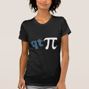 T-shirts Humor da matemática - T bonito Pi