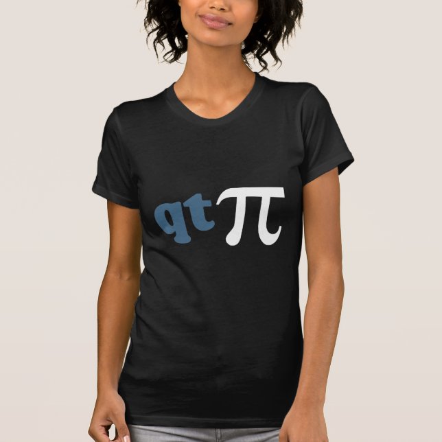 T-shirts Humor da matemática - T bonito Pi (Frente)