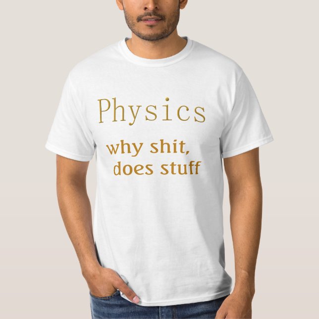 T-shirts humor de física (Frente)