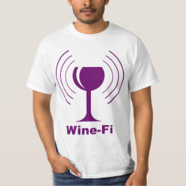 T-shirts Humor de Vinho-Fi