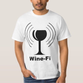 T-shirts Humor de Vinho-Fi