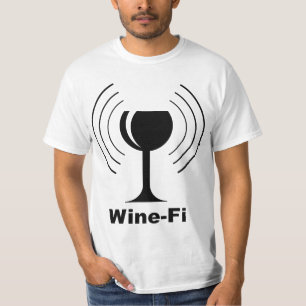 T-shirts Humor de Vinho-Fi
