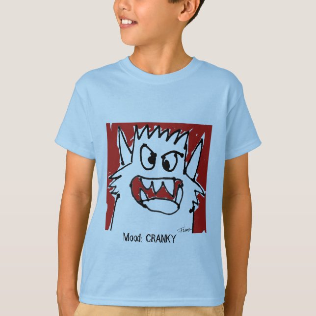 T-shirts Humor:  Monstro bonito IRRITADIÇO (Frente)