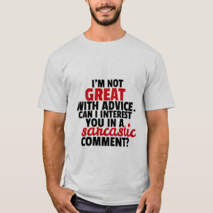 T-shirts Humor sarcástico espirituoso do comentário das