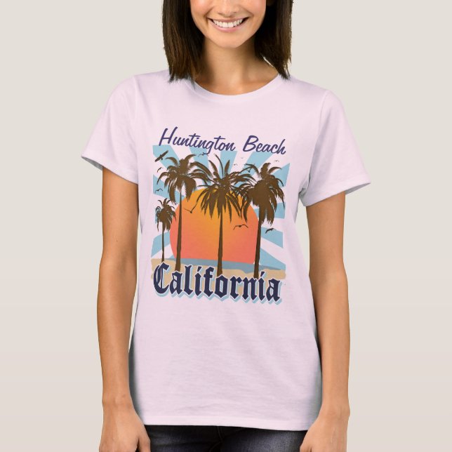 T-shirts Huntington Beach California (Frente)