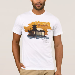 T-shirts Huntington Beach Pier Sunset - Surf City Tee
