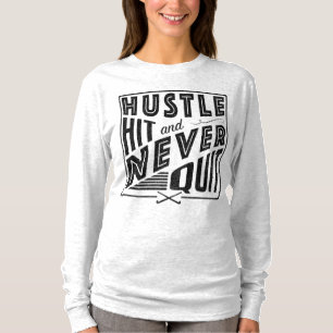 T-shirts Hustle de Hóquei em Campo, Hit e Nunca Sair do Tet