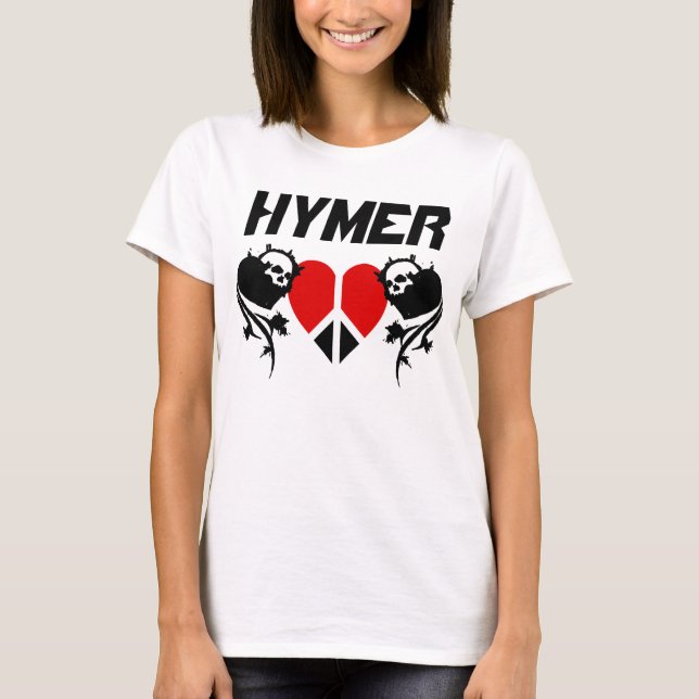T-shirts Hymer White Peace Back (Frente)