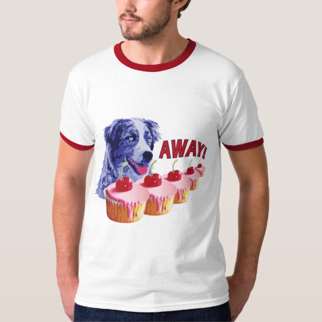 T-shirts Hypnotized - manchas o cão do cupcake - afastado! (Frente)