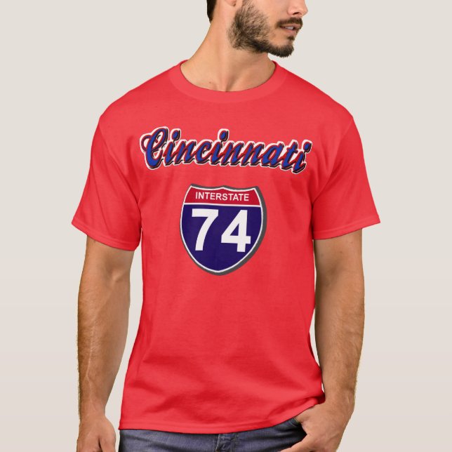 T-shirts I-74 Cincinnati (Frente)