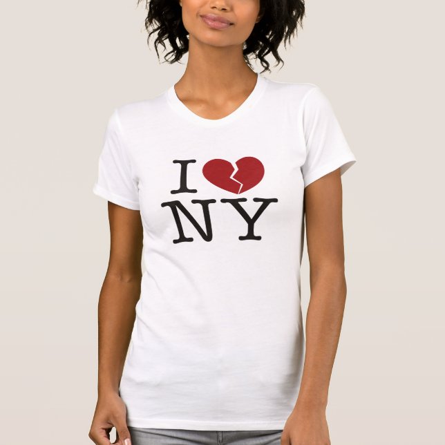 T-shirts I [coração partido] NY (Frente)