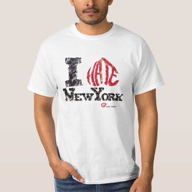 T-shirts I hate New York (Frente)
