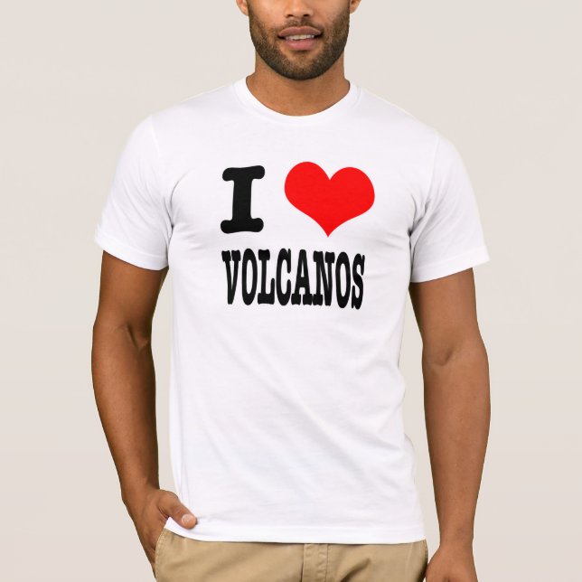 T-SHIRTS I HEART (AMOR) VOLCANOS (Frente)