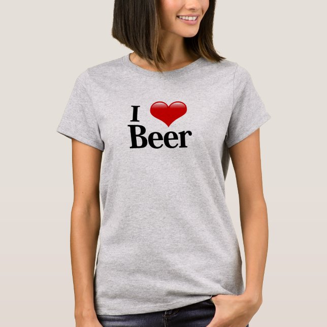 T-shirts I Heart Beer (Frente)