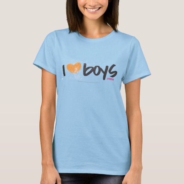 T-shirts I Heart Boys Orange (Frente)