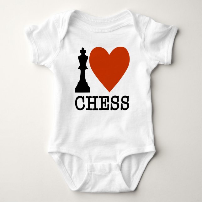 T-shirts I Heart Chess (Frente)