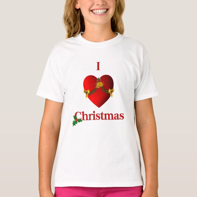 T-shirts I Heart Christmas (Frente)